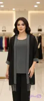 کت و تاپ بیزو رش دار سربی پی کاک pekak