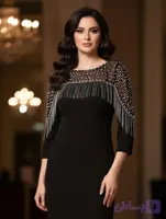 لباس مجلسی پر کار پرنیان parnian