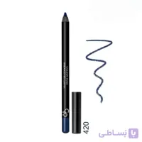مداد چشم آبی شاین دار گلدن رز