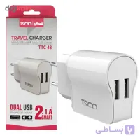 TTC 48 شارژر تسکو دو پورت به همراه کابل