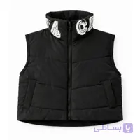 پافر زنانه مدل یقه چاپی