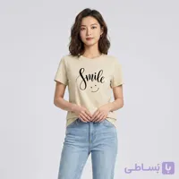 تی‌شرت لانگ آستین کوتاه زنانه مدل اسمایل