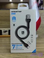 کابل شارژ USB به micro مدل کینگ استار K24A - طول ۱ متر
