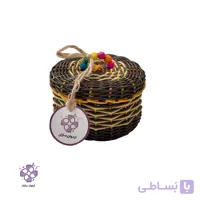 سبد حصیربافی مدل هلو ارغوان سازان