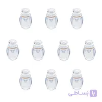ظرف زعفران طرح گوهر (نقلی) بسته 10 عدد