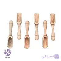قاشق ادویه چوبی مدل دارچین ارغوان سازان مجموعه6 عددی