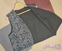 وست دو رو زنانه پرفام شانتون کنفی نقش دار طرح پیچک