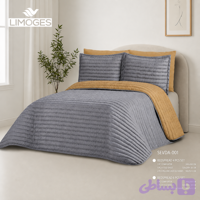 روتختی دونفره ترک دورویه گلدوزی مدل Sevda-توسی کرم