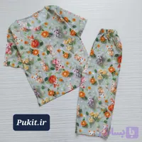 تیشرت شلوار نخی سه بعدی (2 تا 11 سال)