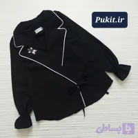 کت تک دخترانه مشکی طرح هستی (7تا 12 سال)