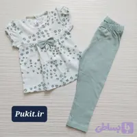 تیشرت شلوار دخترانه طرح پلنگی (2تا 9 سال)
