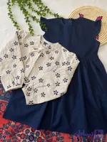 کت سارافون دخترانه طرح لارا(7تا13سال)