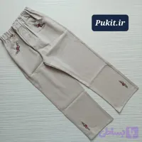 شلوار کمرکش دخترانه طرح باران(10تا14سال)