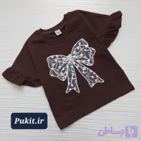 تیشرت دخترانه پاپیون طرح میترا (2 تا 11سال)