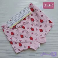 شورت پادار دخترانه طرح توت فرنگی پک دو عددی(۲ تا ۱۰ سال)
