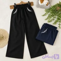 شلوار گلدوزی دخترانه طرح گلایل(10تا14سال)