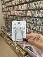 گوشواره جواهری آویز ، سیلور ، رنگ ثابت ، کاملا سبک