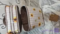 کاور فلاسک دوقلو دو طبقه پارچه‌ای با جای مجزا (مناسب پیکنیک)