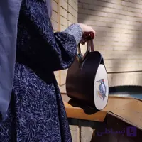 کیف دسته چوبی طرح هدهد