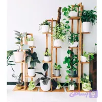 استند چوبی گل مدل دیوار مجموعه سه عددی آقای نجار