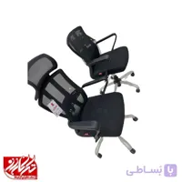 صندلی کارمندی برند جوان مدل T30 B پشت توری کوتاه ارگونومیک