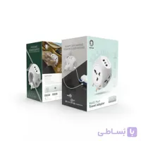 چندراهی برق بدون کابل مسافرتی Green Lion Multi Port Travel Adapter