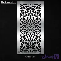 فایل DXF پنل دکوراتیو فلزی مدرن، هندسی و انتزاعی کد 1201