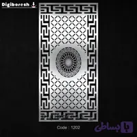 فایل DXF پنل دکوراتیو فلزی پرکار کد 1202