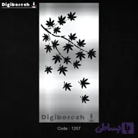 فایل DXF پنل دکوراتیو فلزی گل، بوته و نقوش تزئینی کد 1207