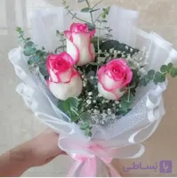 دسته گل طبیعی رز هلندی کد (۸۵)