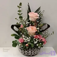 مینی باکس سفالی گل رز و رز مینیاتوری