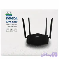 مودم روتر سیم‌کارتی 4G نتربیت مدل NW-421F با Wi-Fi 6 و چهار آنتن