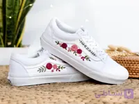 کفش آل‌استار یا کانورس ساقدار گلدوزی‌شده بادست