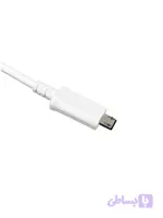 کابل سیلیکونی MICRO-USB ولت آمپر ( سفید )