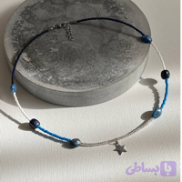 گردنبند دستساز ستاره آبی