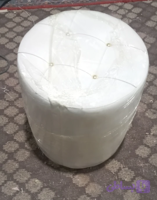 پاف استوانه ای چرم و پارچه در رنگ بندی متنوع