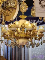 لوستر شاه عباسی آرامیس سرامیک گل برجسته
