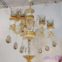 لوستر شاه عباسی پتینه طلایی کاپی