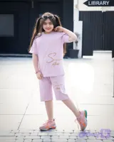 تیشرت شلوارک دخترانه مدل S