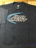 تیشرت استوک بنفش طرح BUD Light