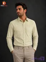 پیراهن مردانه چهار خانه ریز قواره ترک