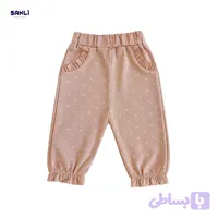شلوار نوزادی دخترانه طرح گل
