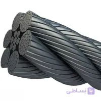 سیم بکسل فولادی سایز 6گالوانیزه -6*19متری قرقره 1000متری
