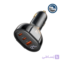 شارژر فندکی مک دودو مدل CC-4450 توان 128 وات با نمایشگر دیجیتال مشکی