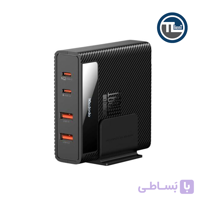 شارژر رومیزی مک دودو مدل CH-1802 توان 100 وات GaN با  4 پورت USB-C و USB-A مشکی