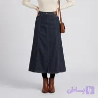 دامن نیم‌کلوش زنانه جین رخت پارسی مدل 05