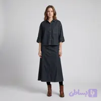 ست شومیز و دامن زنانه جین رخت پارسی مدل 03