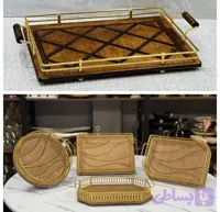 سینی چای دور فلزی