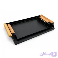 سینی مشکی دسته چوبی دو عددی برند اتسو