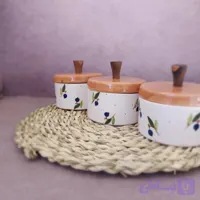 قندان سرامیکی طرح بلوبری